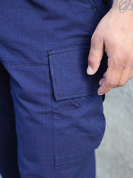 Samurai Jeans 6Pockets Pants – Natural indigo (SJAP23-ARS)