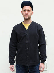 Japan Blue Jeans JBSW10003A Inlay Cardigan - Black