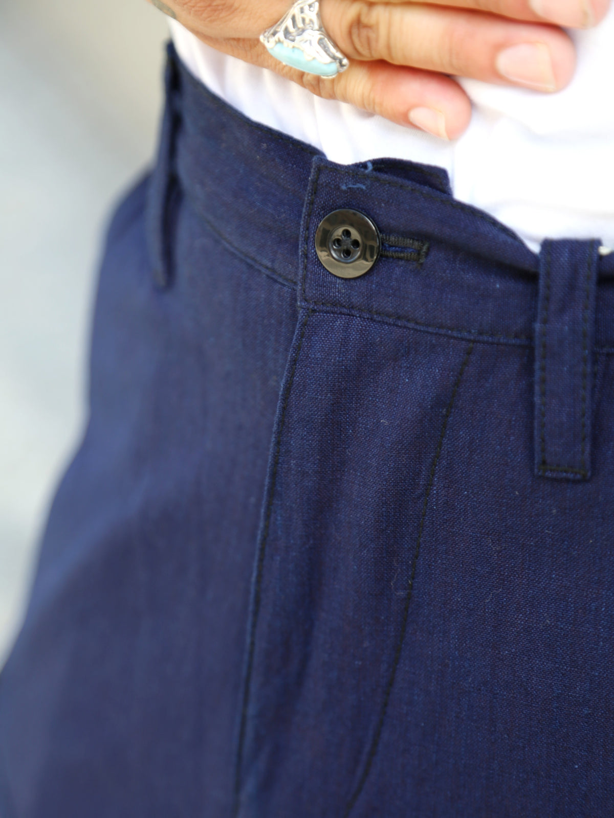 Samurai Jeans 6Pockets Pants – Natural indigo (SJAP23-ARS)