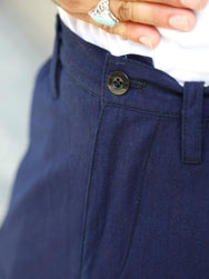 Samurai Jeans 6Pockets Pants – Natural indigo (SJAP23-ARS)