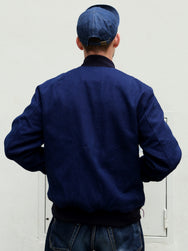 Momotaro Jeans - Indigo Sashiko Bomber Jacket MXOT1302