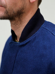 Momotaro Jeans - Indigo Sashiko Bomber Jacket MXOT1302