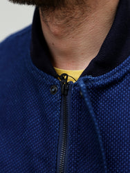 Momotaro Jeans - Indigo Sashiko Bomber Jacket MXOT1302
