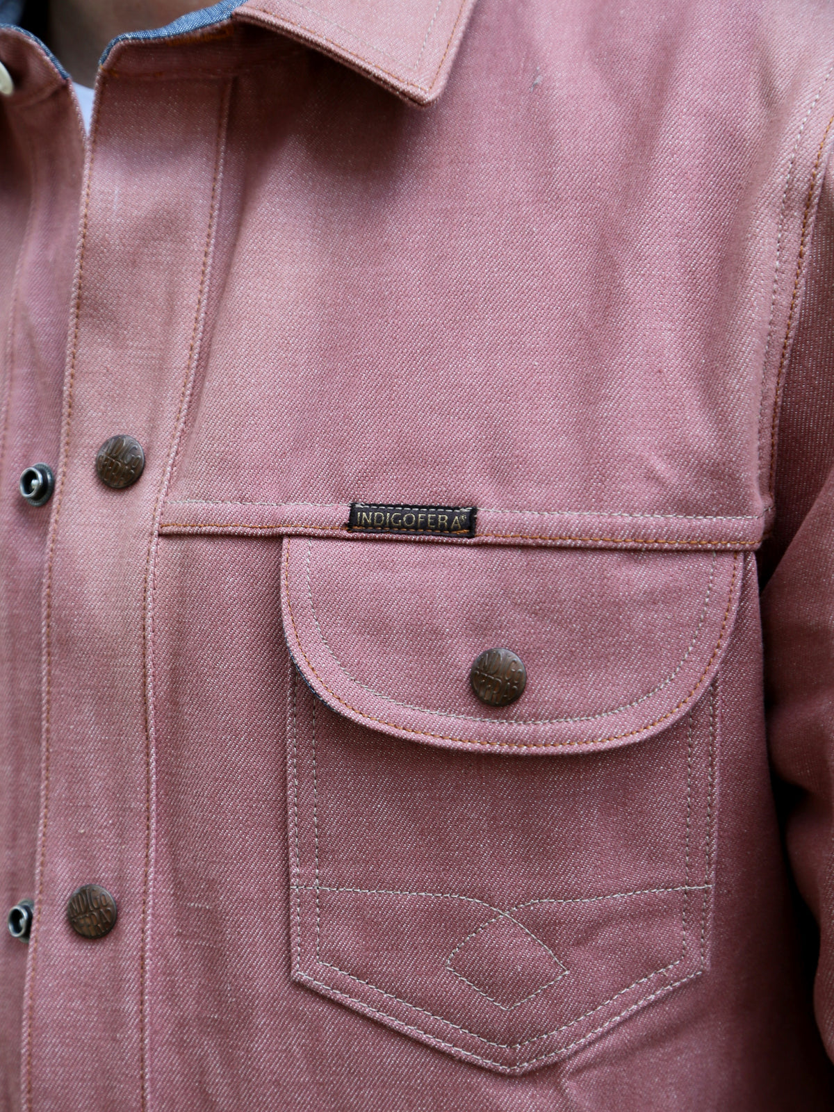 Indigofera Copeland Shirt – Pink Denim 13.5oz (6670-463-99)