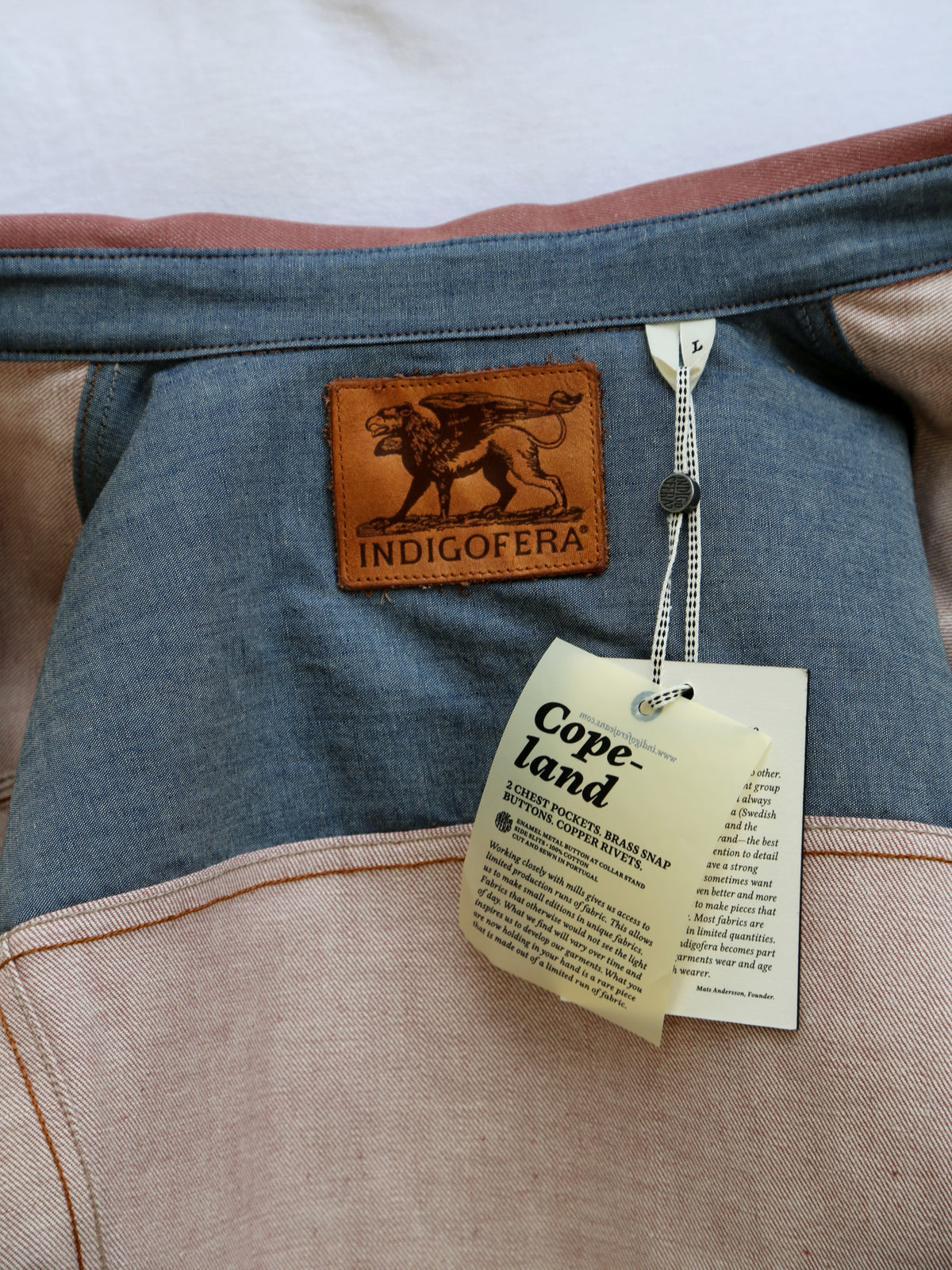 Indigofera Copeland Shirt – Pink Denim 13.5oz (6670-463-99)