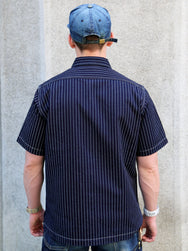 Iron Heart 10oz Wabash Short Sleeved Mechanic Shirt – Indigo (IHSH-416-IND)