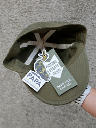 Papa Nui A-3 Cap – Olive Denim