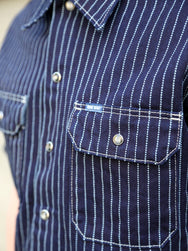 Iron Heart 10oz Wabash Short Sleeved Mechanic Shirt – Indigo (IHSH-416-IND)