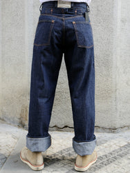 Black Sign 1920s 10.5oz Dockery Waist-Overalls – Dark Indigo (BSSP-25507)