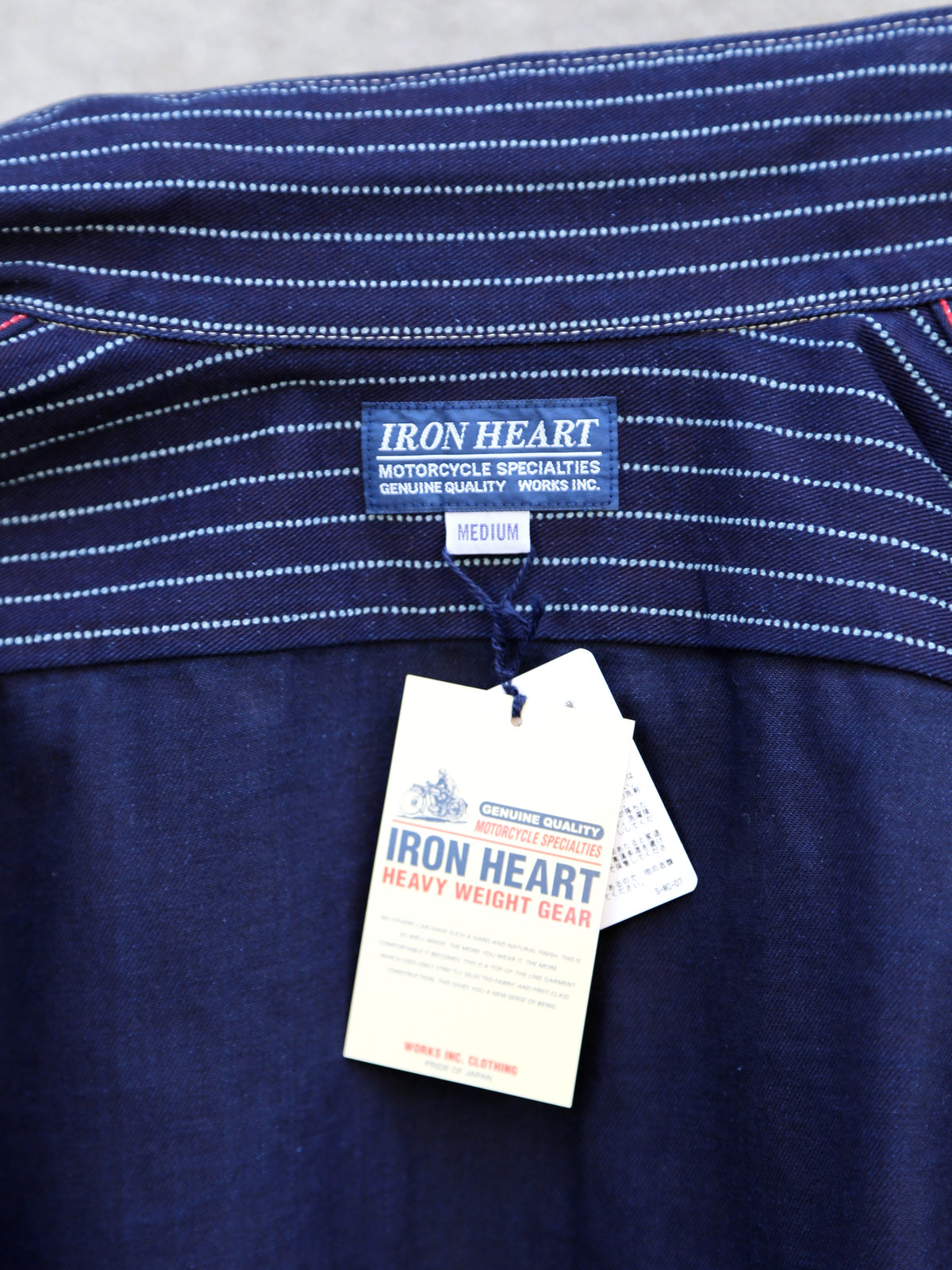 Iron Heart 10oz Wabash Short Sleeved Mechanic Shirt – Indigo (IHSH-416-IND)