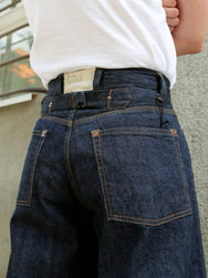 Black Sign 1920s 10.5oz Dockery Waist-Overalls – Dark Indigo (BSSP-25507)