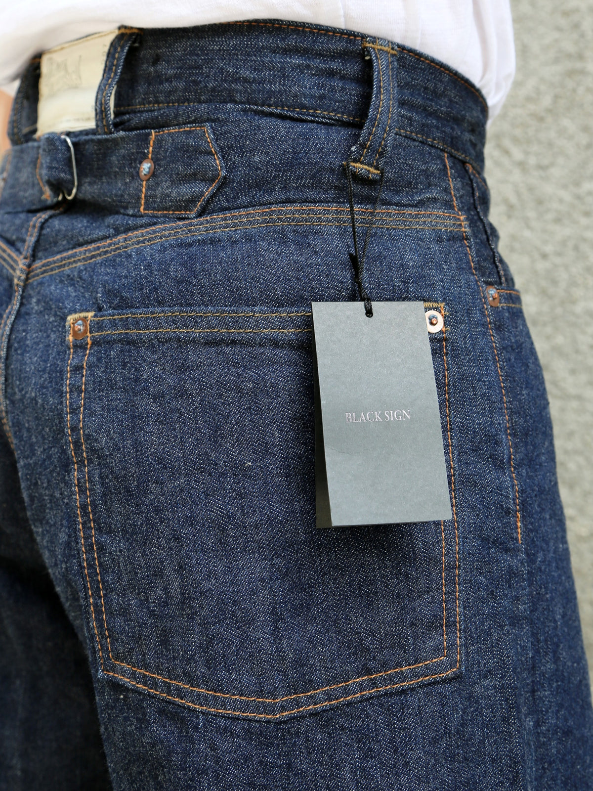 Black Sign 1920s 10.5oz Dockery Waist-Overalls – Dark Indigo (BSSP-25507)