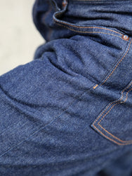 Black Sign 1920s 10.5oz Dockery Waist-Overalls – Dark Indigo (BSSP-25507)