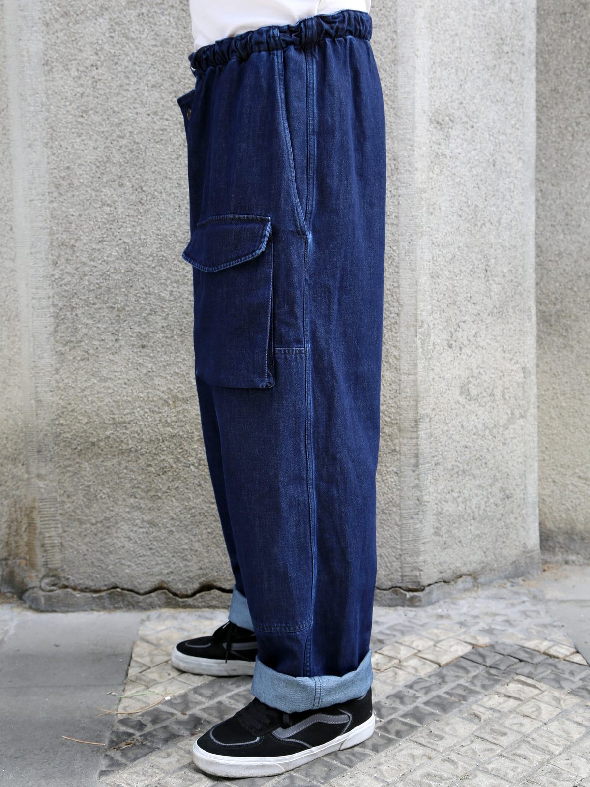 Fleurs de Bagne Submariner Pant – Stoned Wash Denim (FDB-PANT-SUBD-815)