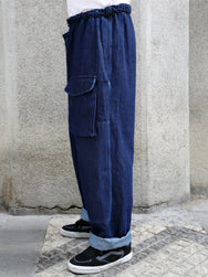 Fleurs de Bagne Submariner Pant – Stoned Wash Denim (FDB-PANT-SUBD-815)