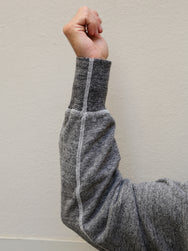 National Athletic Goods 1/4 Zip Parka Sweatshirt - Dark Grey