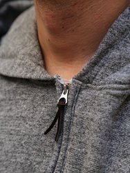 National Athletic Goods 1/4 Zip Parka Sweatshirt - Dark Grey