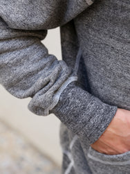 National Athletic Goods 1/4 Zip Parka Sweatshirt - Dark Grey