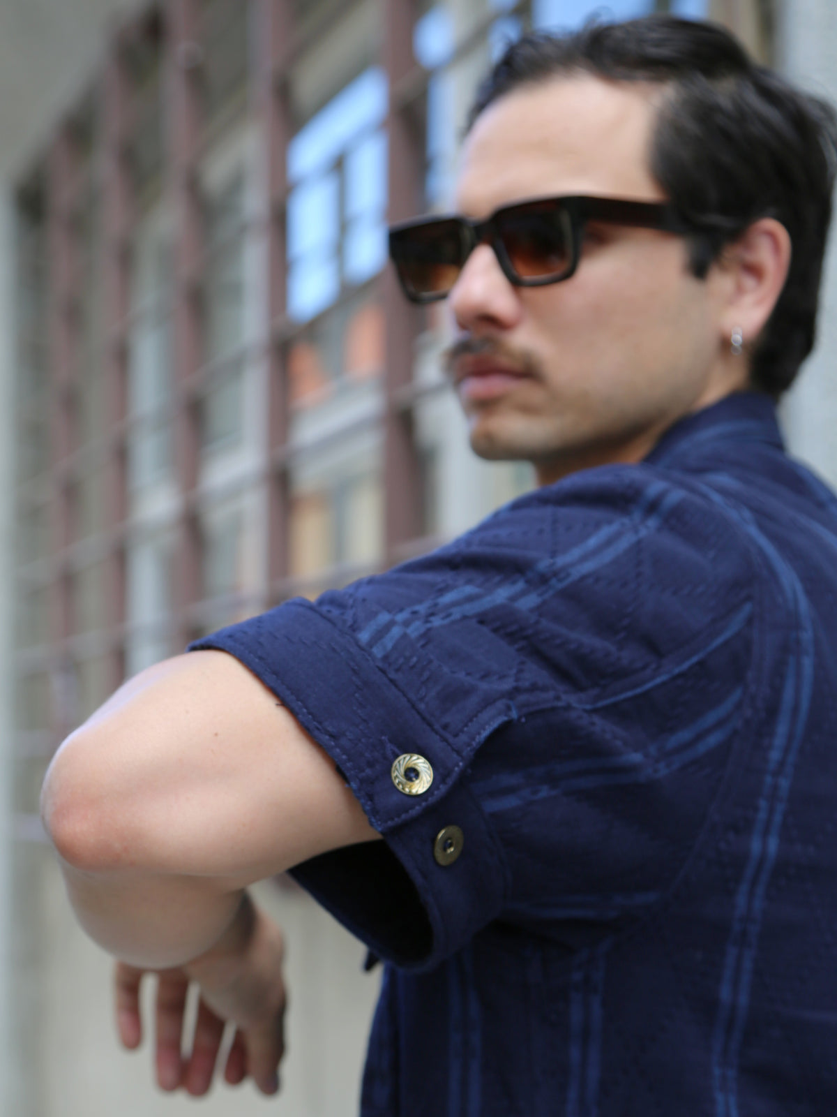 Indigofera Rivera Shirt – Indigo Sashiko (6149-221-01)