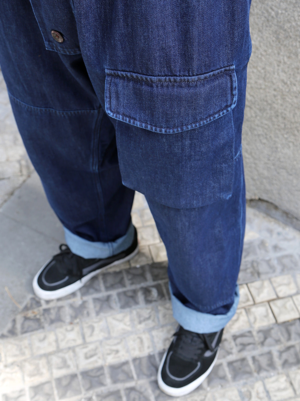 Fleurs de Bagne Submariner Pant – Stoned Wash Denim (FDB-PANT-SUBD-815)