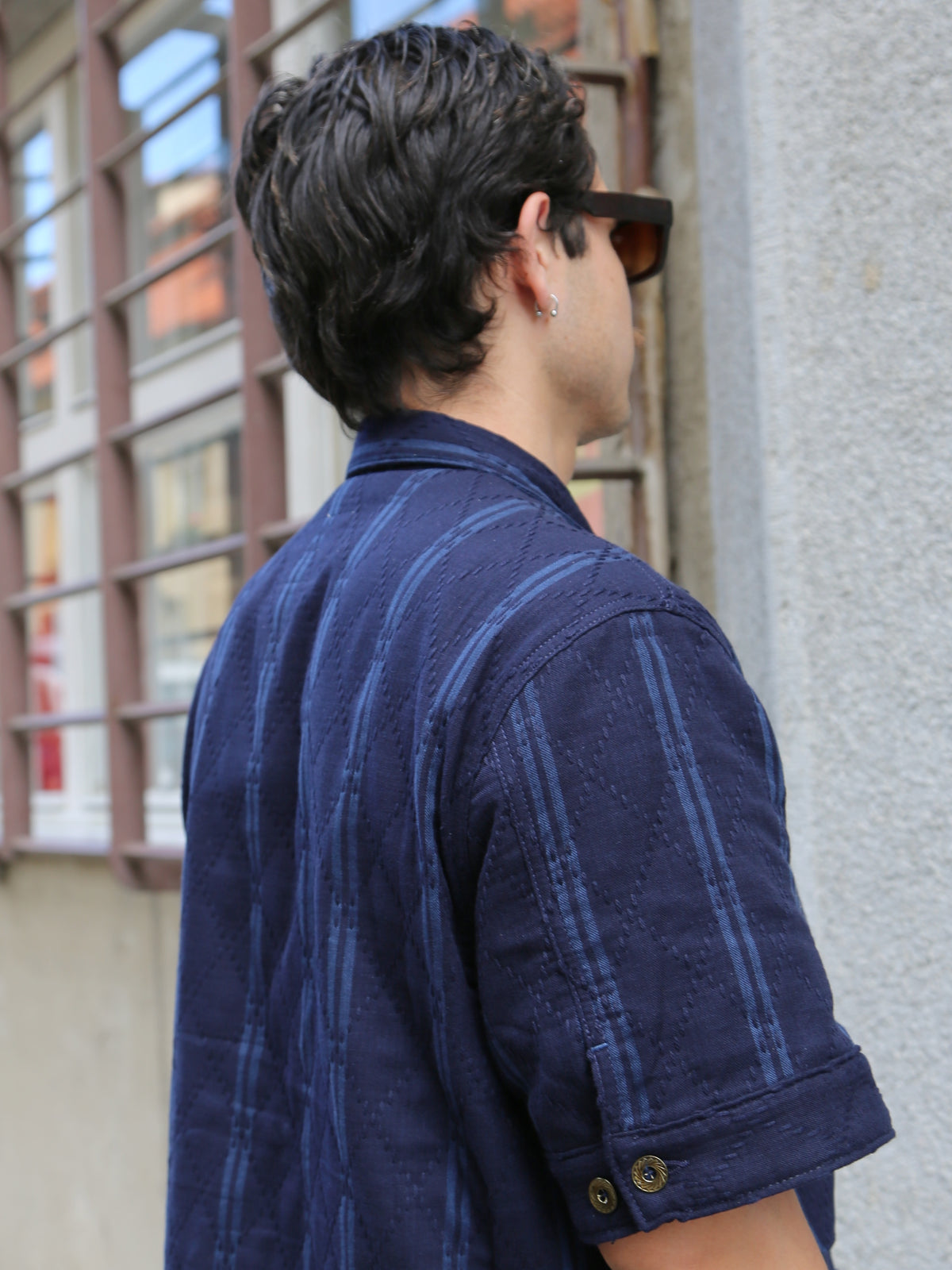 Indigofera Rivera Shirt – Indigo Sashiko (6149-221-01)