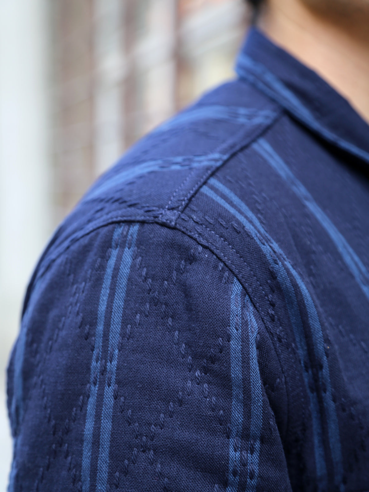 Indigofera Rivera Shirt – Indigo Sashiko (6149-221-01)