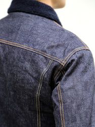 Momotaro Jeans 15.7Oz Denim Boa Jacket - Indigo (MXOT11023A)