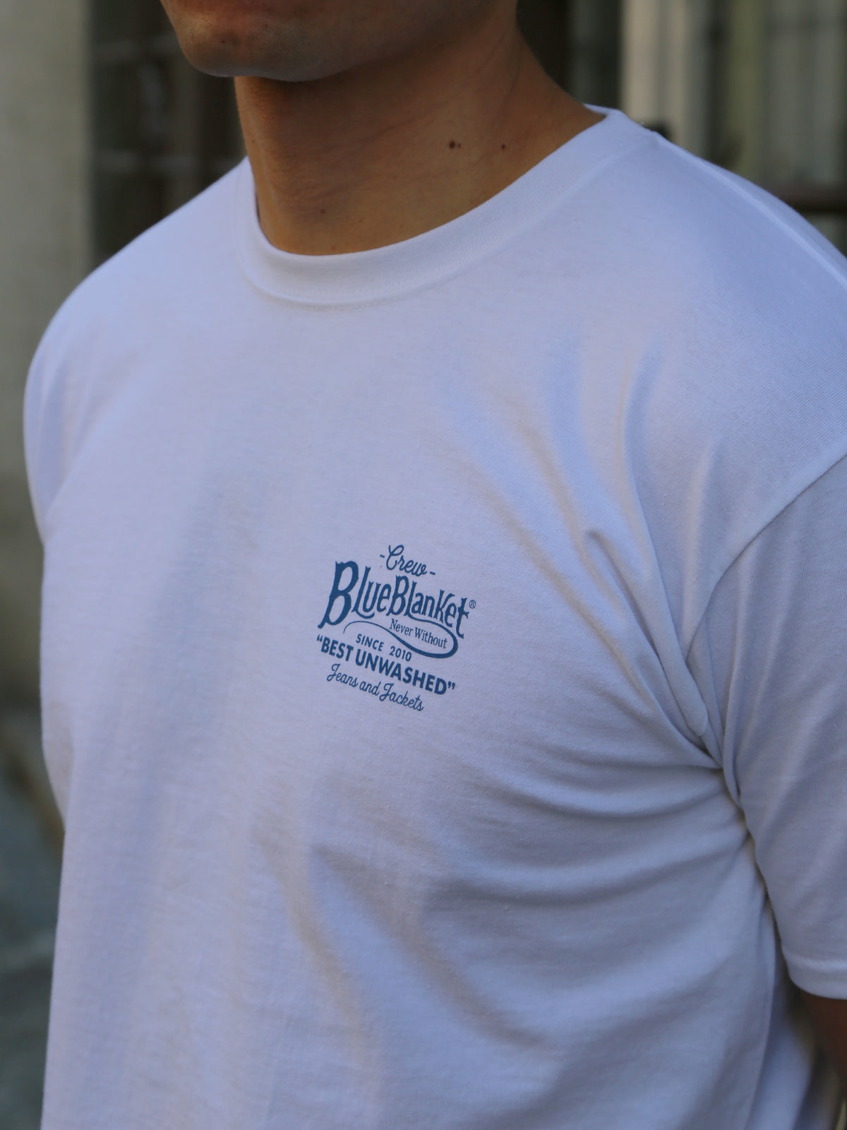 Blue Blanket Tubular T-shirt Logo (TS9 IT78)