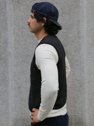 Fleurs de Bagne Le Gilet “Emile" – Charcoal