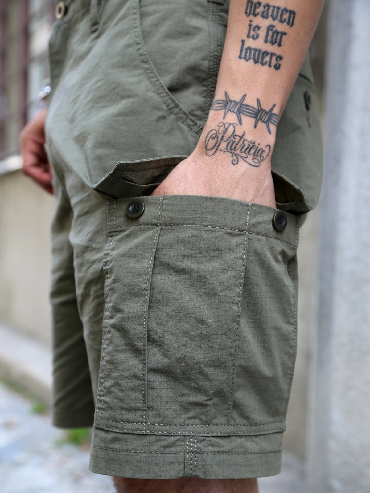 Iron Heart IH-736-ODG Ripstop Cargo Shorts – Olive Drab Green