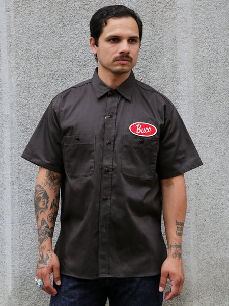 The Real McCoy's Buco Culver City S/S Workshirt – Steel (BS25001-023)