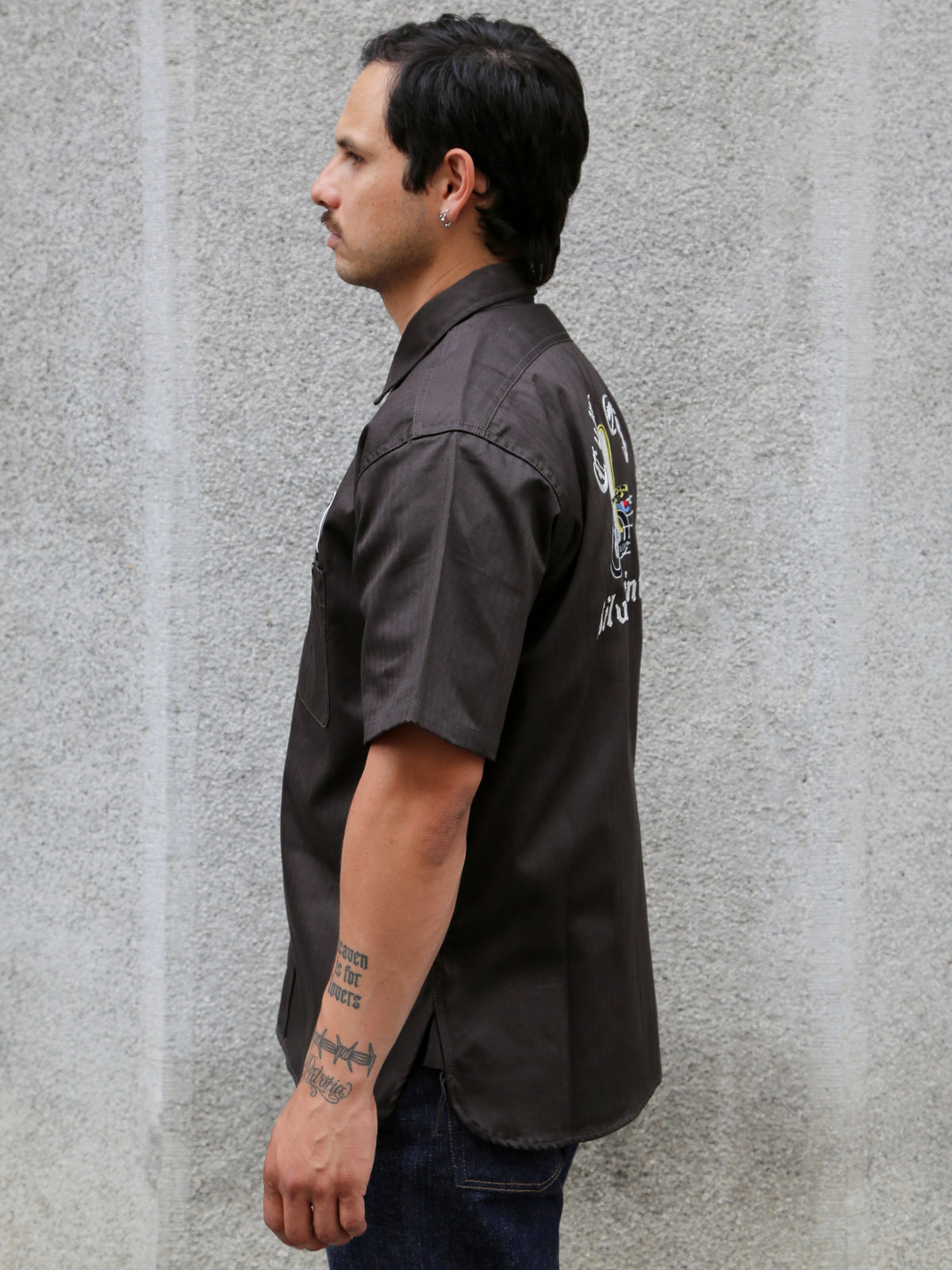 The Real McCoy's Buco Culver City S/S Workshirt – Steel (BS25001-023)