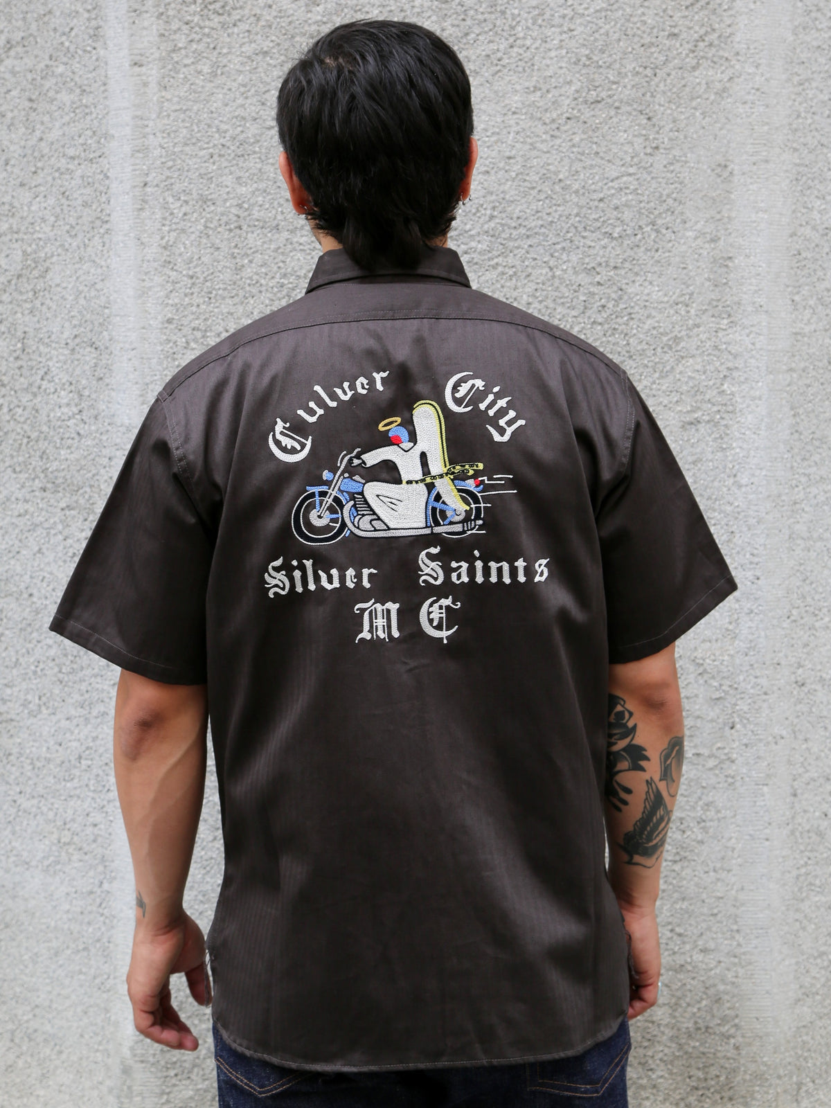 The Real McCoy's Buco Culver City S/S Workshirt – Steel (BS25001-023)