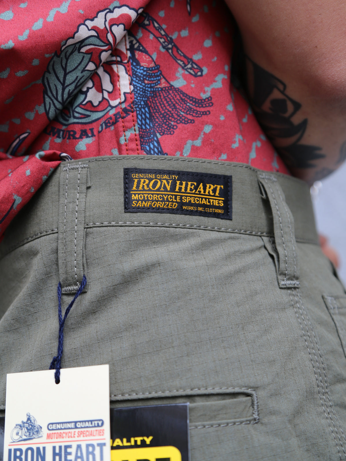 Iron Heart IH-736-ODG Ripstop Cargo Shorts – Olive Drab Green