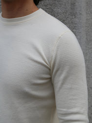 Gladhand Waffle LS Shirt - White (GH-10)