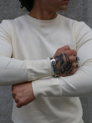 Gladhand Waffle LS Shirt - White (GH-10)