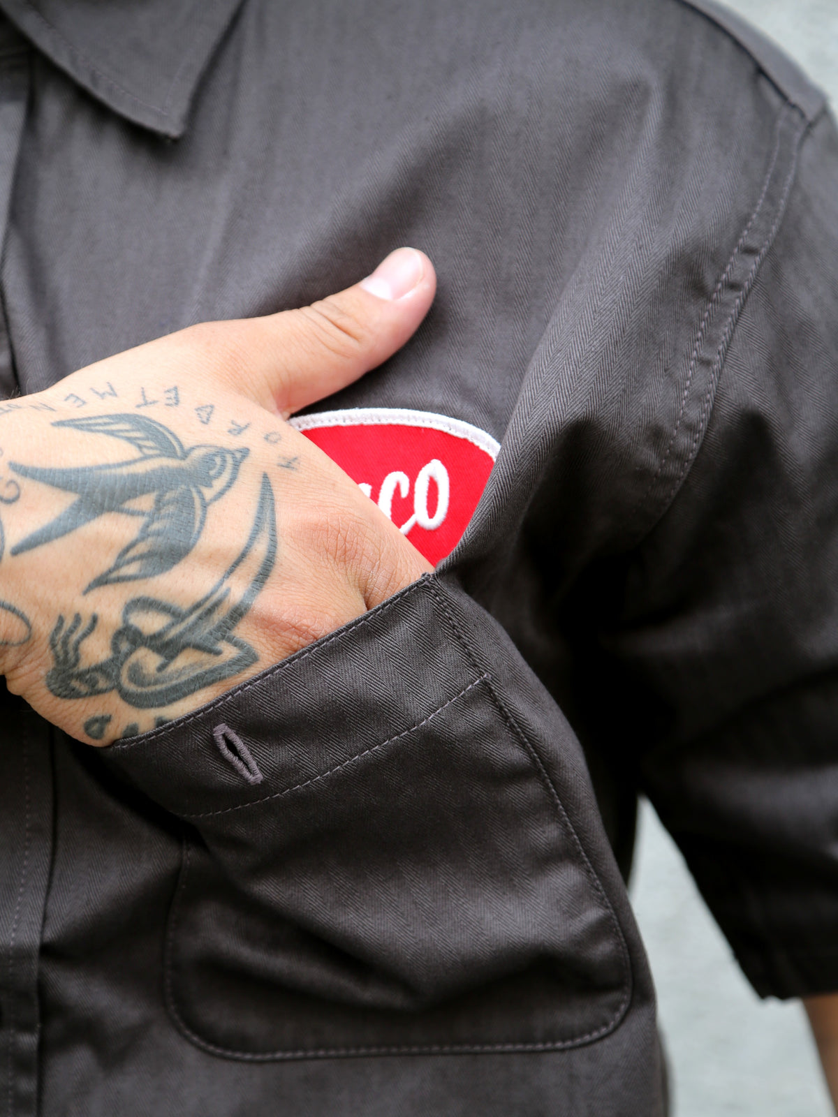 The Real McCoy's Buco Culver City S/S Workshirt – Steel (BS25001-023)