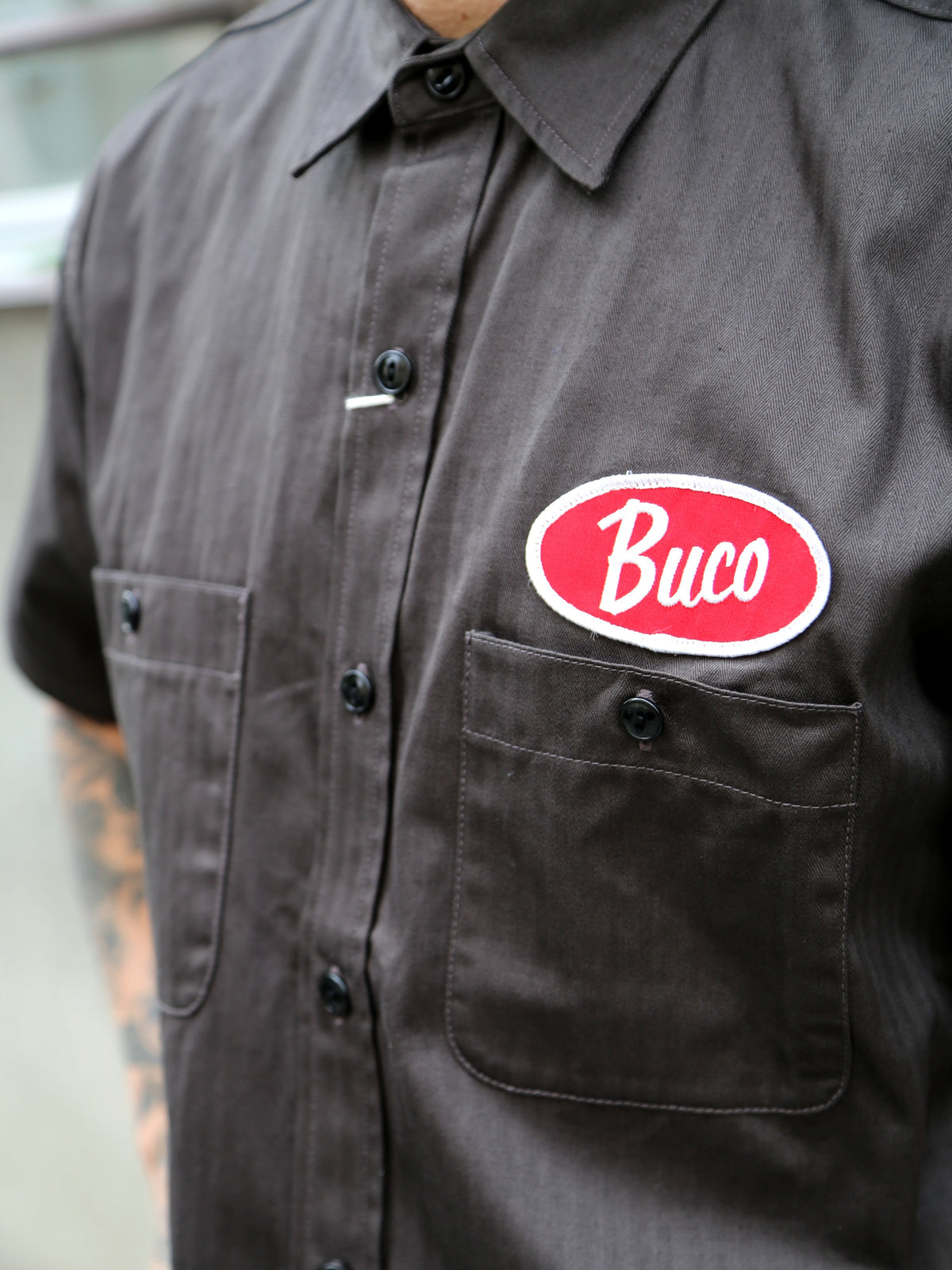 The Real McCoy's Buco Culver City S/S Workshirt – Steel (BS25001-023)