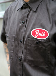 The Real McCoy's Buco Culver City S/S Workshirt – Steel (BS25001-023)