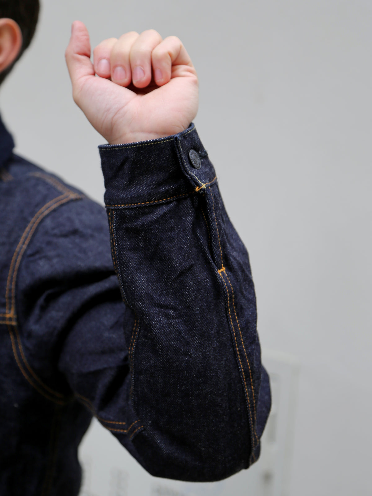 Momotaro Jeans 15.7Oz Denim Boa Jacket - Indigo (MXOT11023A)