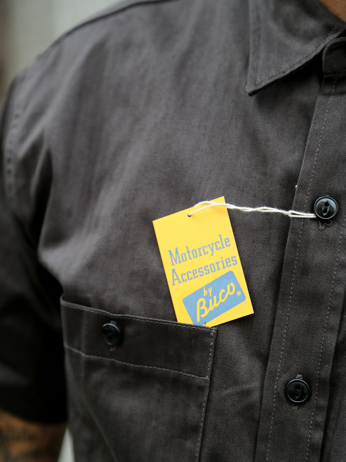 The Real McCoy's Buco Culver City S/S Workshirt – Steel (BS25001-023)