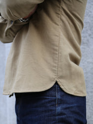 Fleurs de Bagne La Surchemise “Olerón” Moleskine – Kaki Sand