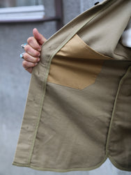 Fleurs de Bagne La Surchemise “Olerón” Moleskine – Kaki Sand