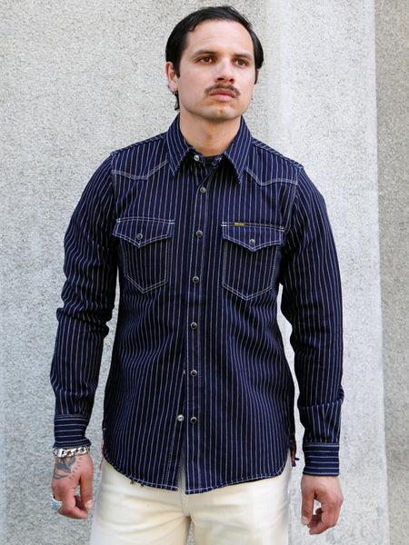 Iron Heart 12oz Wabash Western Shirt – Indigo (IHSH-62-IND)