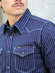 Iron Heart 12oz Wabash Western Shirt – Indigo (IHSH-62-IND)