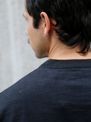 The Real McCoy's Buco Flying Wheel Striped Sleeve Tee – Black/White (BC25001-301)