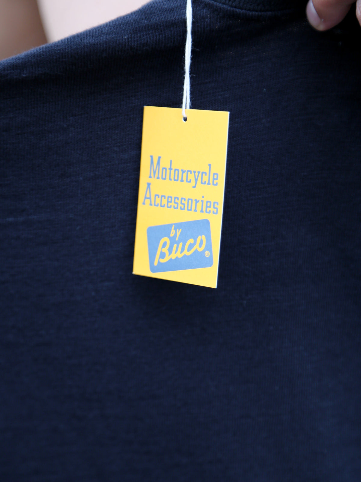 The Real McCoy's Buco Flying Wheel Striped Sleeve Tee – Black/White (BC25001-301)