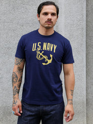 The Real McCoy's US Navy Athletic Tee – Navy (MC25023-140)
