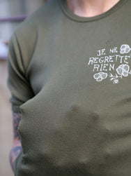 Fleurs De Bagne Tricot „Je ne regrette rien“ – Kaki