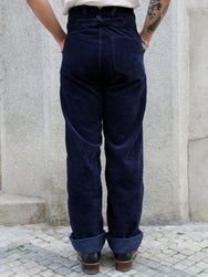 Black Sign 1920 Waffle Cord Montgomery Trousers – Deep Navy (BSFP-23507)